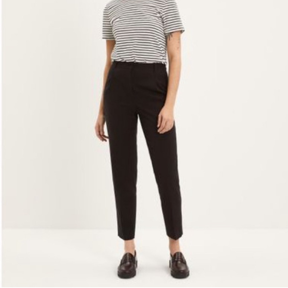 NWT Frank & Oak Grant Tapered Pant High Rise Black Dress Pant size 12